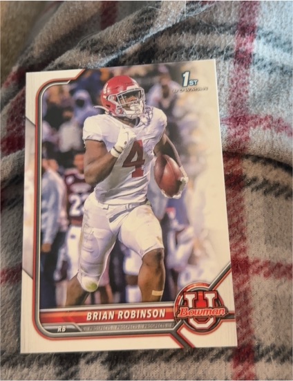 2022 Bowman University #48 Brian Robinson — front