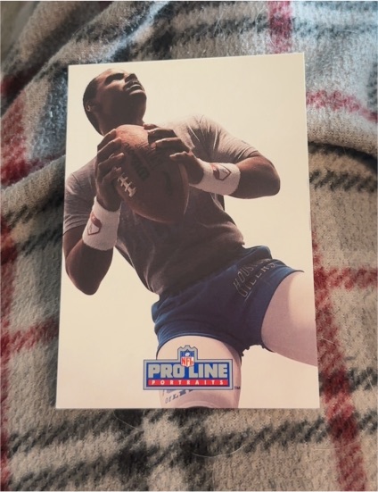 1991 Pro Line Portraits #256 Warren Moon Houston Oilers — front