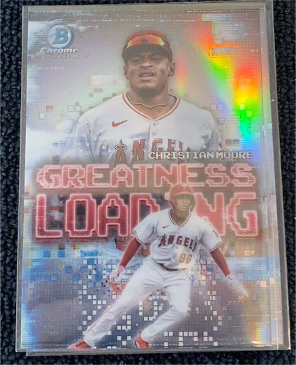 2025 Bowman Chrome #GL-19 Christian Moore Greatness Loading — front