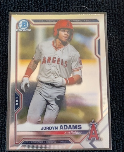 2021 Bowman Chrome #BCP-30 Jordyn Adams — front