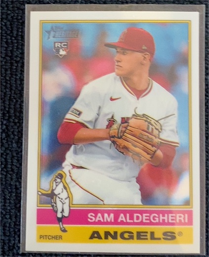 2025 Topps Heritage #322 Sam Aldegheri — front