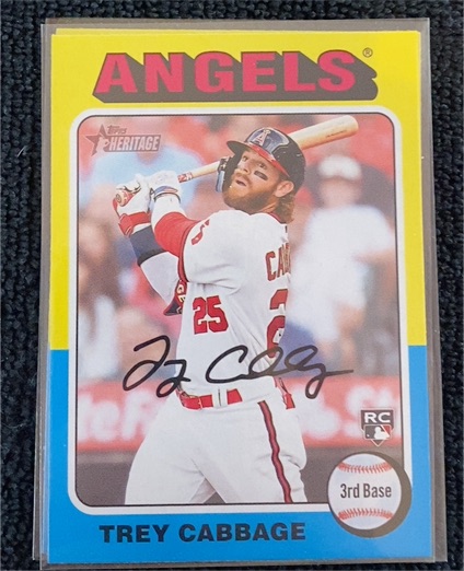 2024 Topps Heritage #109 Trey Cabbage — front
