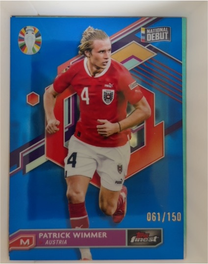 2023 Topps Finest Road to UEFA Euro #61 Patrick Wimmer — front