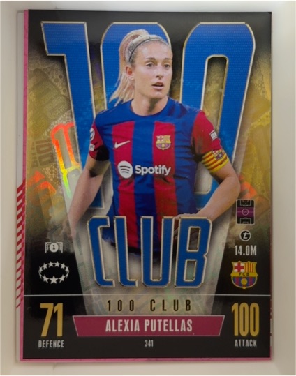 2023 Topps Match Attax 100 Club #341 Alexia Putellas — front