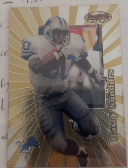 1998 Bowman's Best #100 Barry Sanders — front