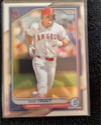 2024 Bowman Chrome #82 Mike Trout — front