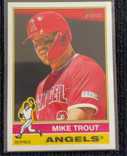 2025 Topps Heritage #119 Mike Trout — front