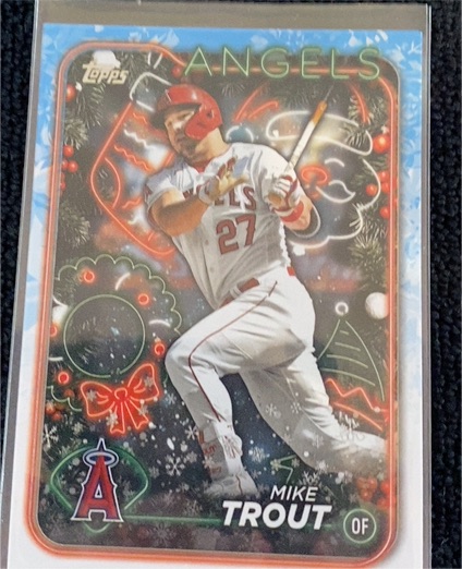 2024 Topps Holiday #H27 Mike Trout — front