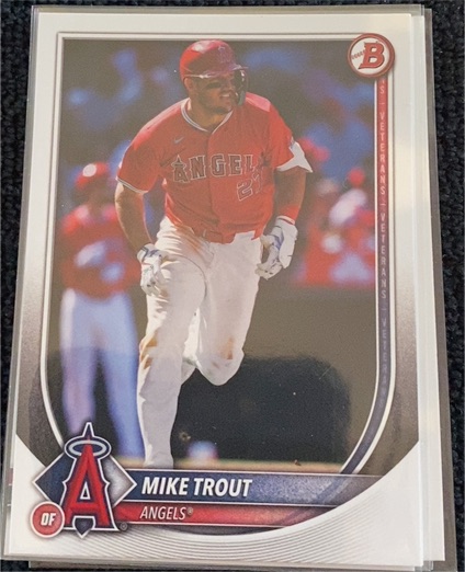 2025 Bowman #1 Mike Trout — front