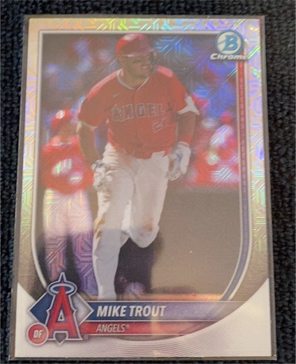 2025 Bowman Chrome #1 Mike Trout — front