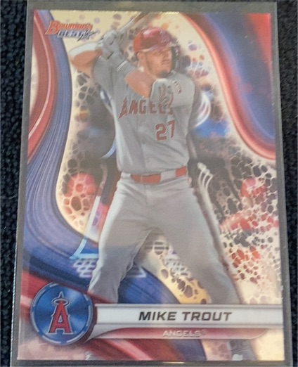 2024 Bowman's Best #1 Mike Trout — front