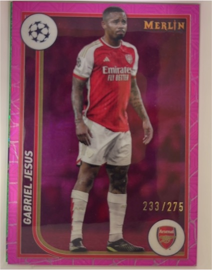 2023-24 Topps Merlin UEFA Club Competitions #233 Gabriel Jesus — front