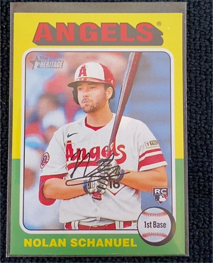 2024 Topps Heritage #389 Nolan Schanuel — front