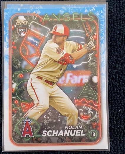 2024 Topps Holiday #H59 Nolan Schanuel — front