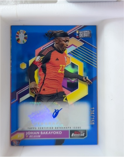 2023 Topps Finest Road to UEFA Euro 2024 #BCA-BA Johan Bakayoko — front