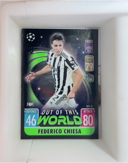 2021-22 Topps Match Attax UCL Extra Out of This World #OUT12 Federico Chiesa — front