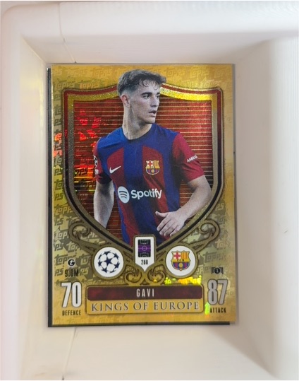 2023-24 Topps Match Attax Extra #288 Gavi Kings of Europe — front