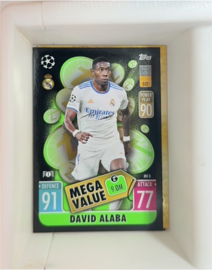 2021-22 Topps Match Attax UCL Extra Mega Value #MV8 David Alaba — front