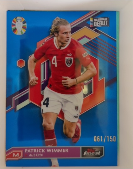 2023 Topps Finest Road to UEFA Euro #061 Patrick Wimmer — front