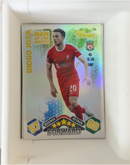 2023 Topps Match Attax Heritage #315 Diogo Jota — front