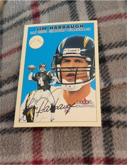 2000 Fleer Tradition #54 Jim Harbaugh — front