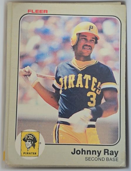 1983 Fleer #317 Johnny Ray — front