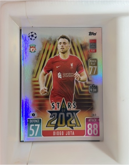 2021-22 Topps Match Attax UCL Extra Stars of 2021 #STA 3 Diogo Jota — front