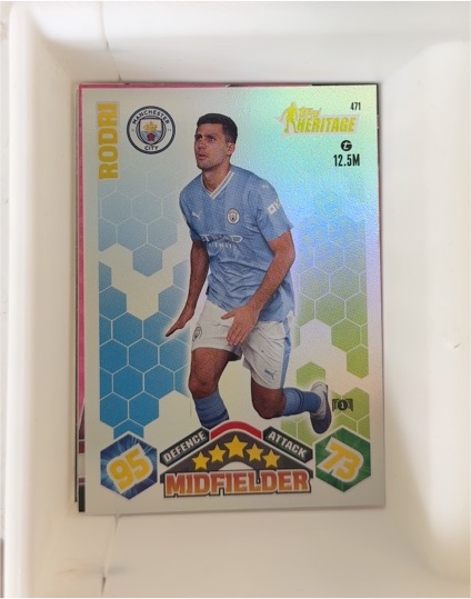 2023 Topps Match Attax Heritage #471 Rodri — front