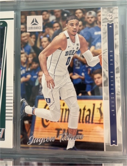 2022 Panini Chronicles Draft Picks Luminance #49 Jayson Tatum — front