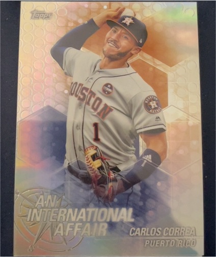 2018 Topps Chrome Update #IA-CC Carlos Correa An International Affair — front