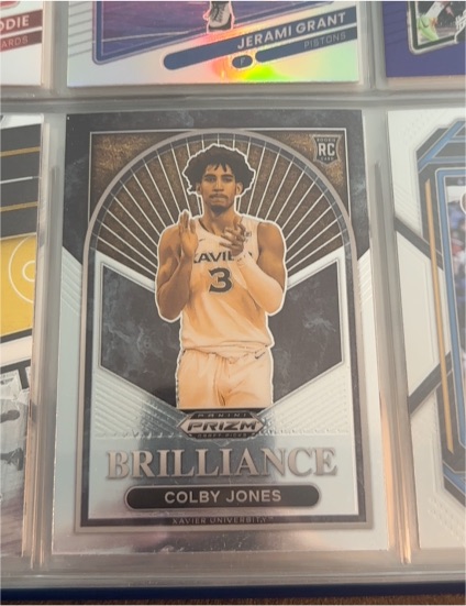 2023-24 Panini Prizm Draft Picks Brilliance #6 Colby Jones — front