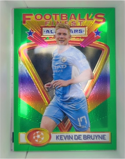 2021-22 Topps Finest Flashbacks UEFA Champions League #75 Kevin De Bruyne — front