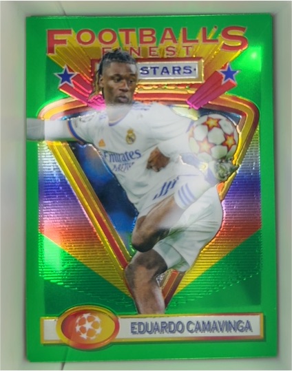 2021-22 Topps Finest Flashbacks UEFA #118 Eduardo Camavinga — front