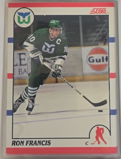 1990 Score #70 Ron Francis Hartford Whalers — front
