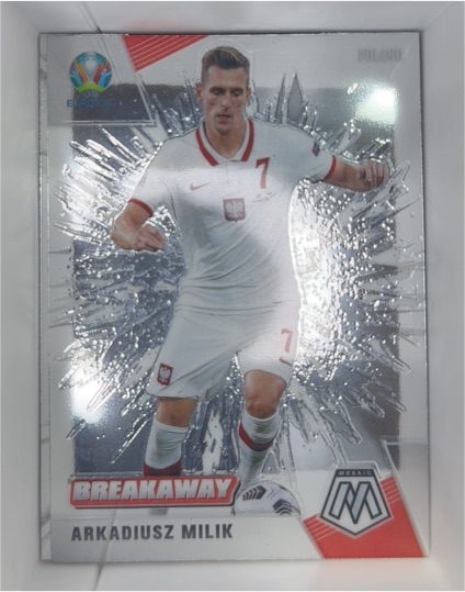 2021 Panini Mosaic UEFA Euro Breakaway #14 Arkadiusz Milik — front