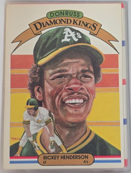1983 Donruss #11 Rickey Henderson Diamond Kings — front