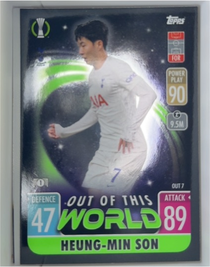 2021-22 Topps Match Attax UCL Extra #OUT 7 Heung-Min Son — front