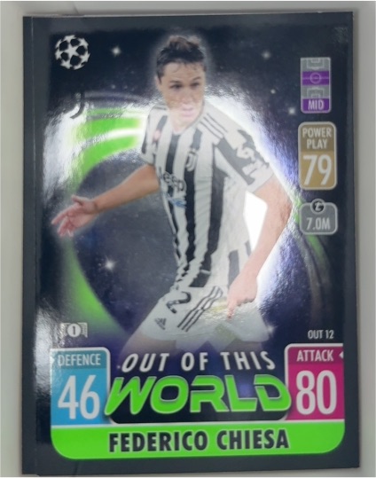 2021-22 Topps Match Attax Out Of This World #OUT12 Federico Chiesa — front