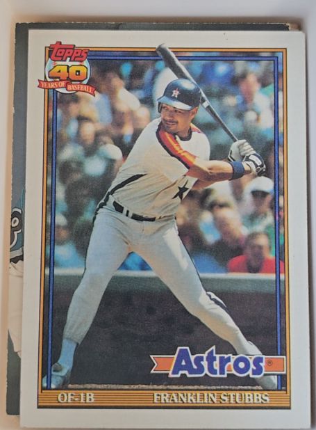 1991 Topps #732 Franklin Stubbs — front