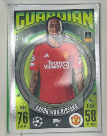 2023-24 Topps Match Attax #47 Aaron Wan-Bissaka — front