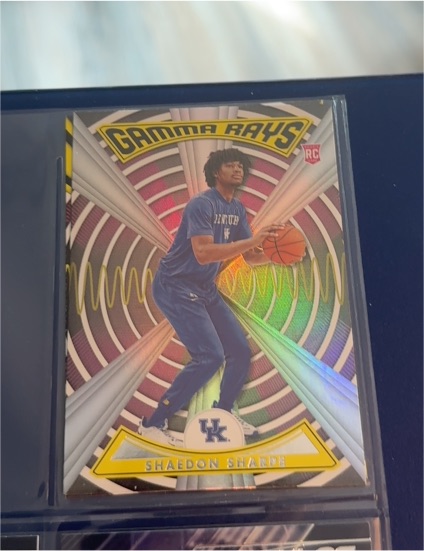 2022 Panini Chronicles Draft Picks Gamma Rays #ZG-SSH Shaedon Sharpe — front