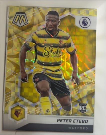 2021 Panini Mosaic EPL #49 Peter Etebo — front