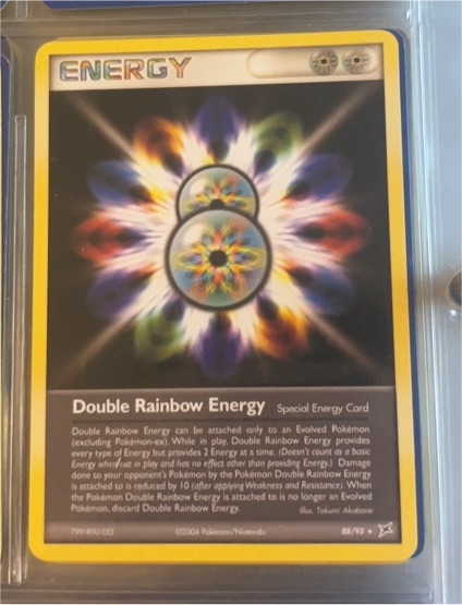 2004 Pokemon Team Magma vs Team Aqua #88 Double Rainbow Energy — front