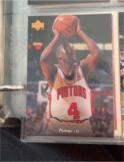 1995-96 Upper Deck #38 Joe Dumars — front