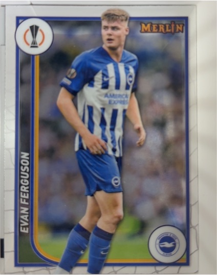 2023-24 Topps Merlin UEFA Club Competitions #32 Evan Ferguson Brighton & Hove Albion — front