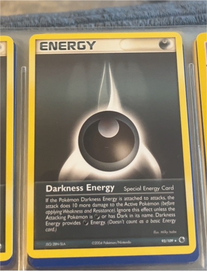 2004 Pokemon Ruby & Sapphire #93 Darkness Energy — front