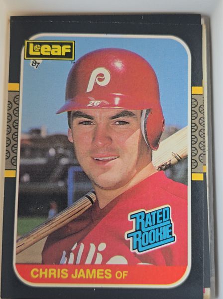 1987 Leaf #42 Chris James — front