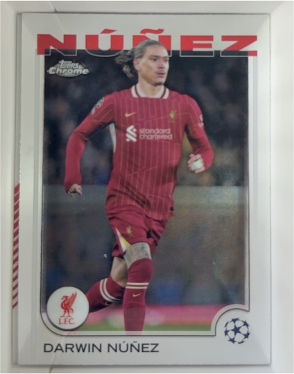 2024-25 Topps Chrome UEFA Club Competitions #89 Darwin Núñez — front