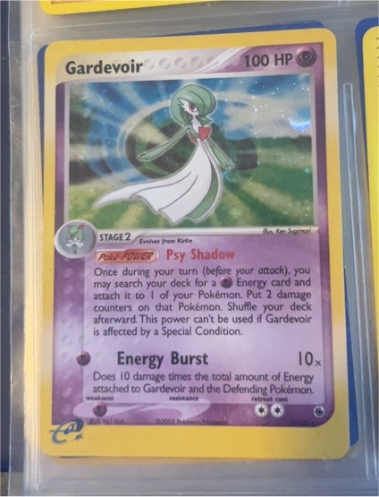 2003 Pokemon EX Ruby & Sapphire #7 Gardevoir — front
