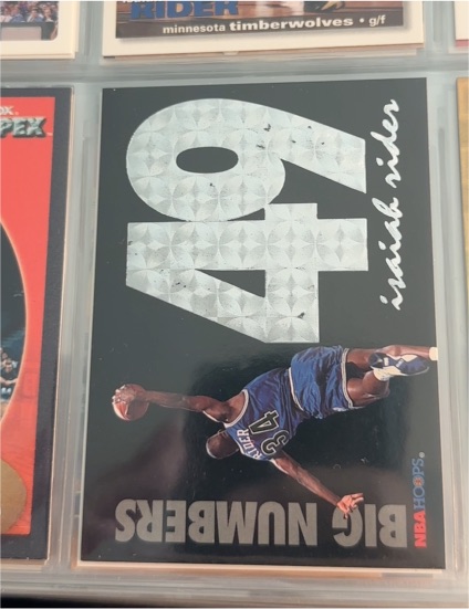 1994-95 NBA Hoops Big Numbers #BN10 Isaiah Rider — front